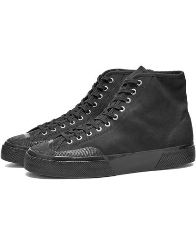 Superga 2433-w Moleskin High Sneakers - Black