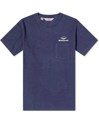 Battenwear Team Pocket T-Shirt - Blue