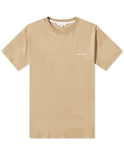 Norse Projects Johannes Standard Logo T-Shirt - Natural