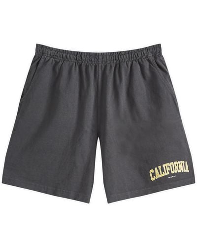 Sporty & Rich California Gym Shorts - Gray