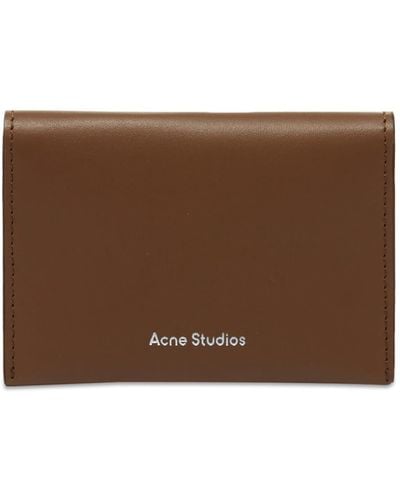 Acne Studios Flap Card Holder - Brown