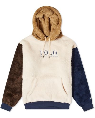 Polo Ralph Lauren High Pile Fleece Hoodie - Natural
