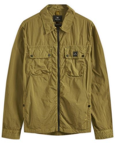 Paul Smith Zip Front Nylon Jacket - Green