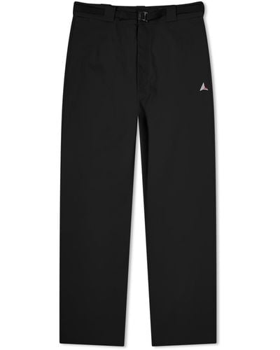 Roa Oversized Chino Trousers - Black
