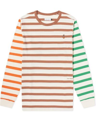 Pop Trading Co. X Miffy Long Sleeve Stripe T-Shirt - Multicolour