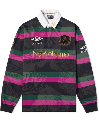 Aries X Umbro Lasered Rugby Shirt - Multicolour