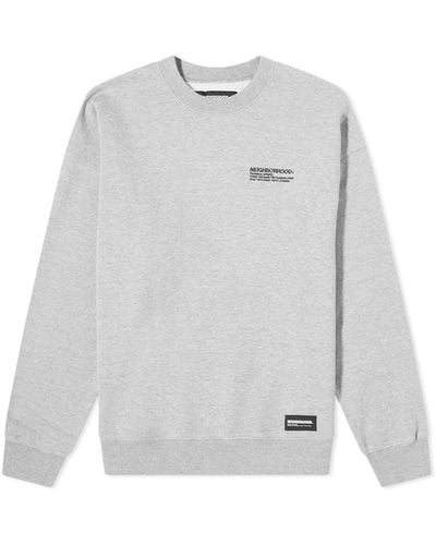 Neighborhood Logo Sweatshirt - Grey