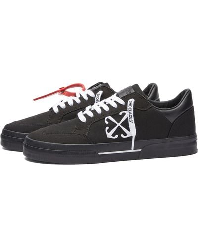 Off-White c/o Virgil Abloh Off- New Low Vulcanized Canvas Sneakers - Black