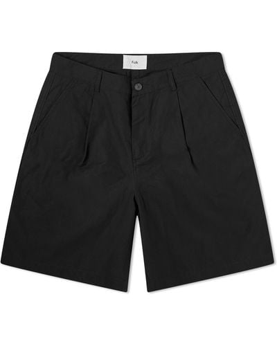 Folk Wide Fit Shorts - Black