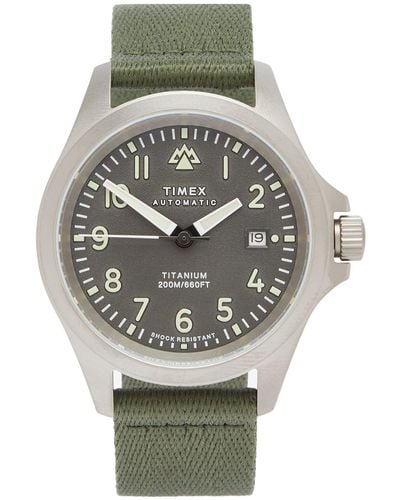 Timex Expedition North Titanium Automatic 41Mm Watch - Metallic