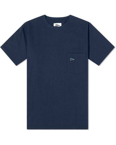 Pilgrim Surf + Supply Team Embroidered T-Shirt - Blue