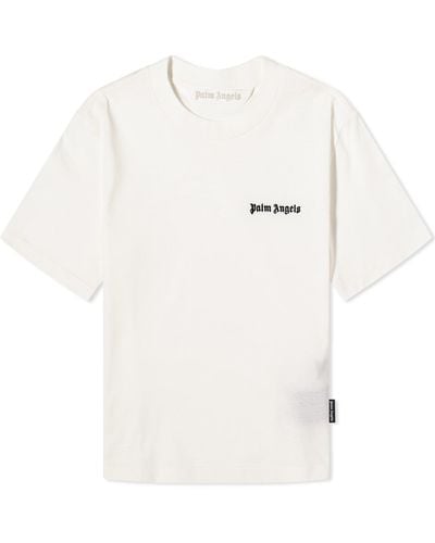 Palm Angels Classic Logo Fitted T-Shirt - White
