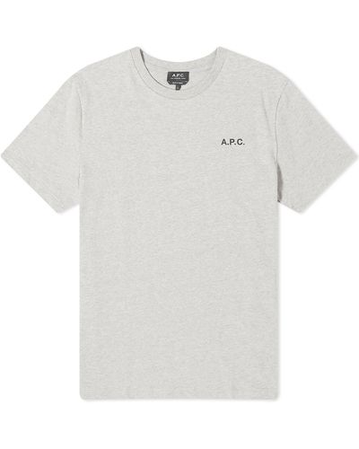 A.P.C. Wave Back Print T-Shirt - White