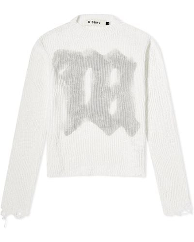 MISBHV Goa Logo Knit Sweater - White