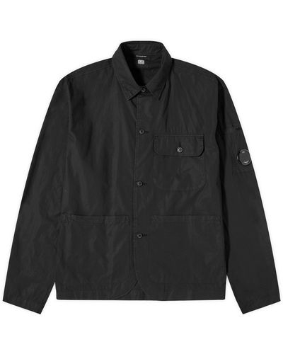 C.P. Company Popeline Workwear Shirt - Black