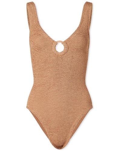 Hunza G Celine Swimsuit - Brown