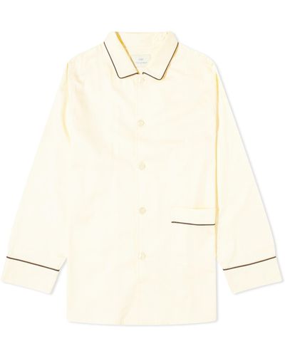 Hay Outline Long Pajama Shirt - White