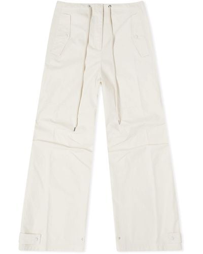 Moncler Cargo Trousers - White