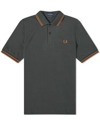 Fred Perry Original Twin Tipped Polo Shirt - Grey