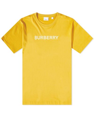Burberry Harriston Logo T-Shirt - Yellow