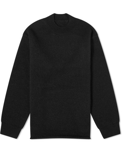 Jacquemus Back Logo Knit Sweater - Black