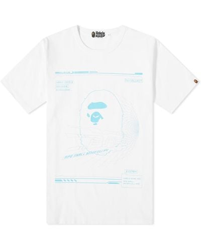 A Bathing Ape Bathing Ape Relaxed Fit T-Shirt - White