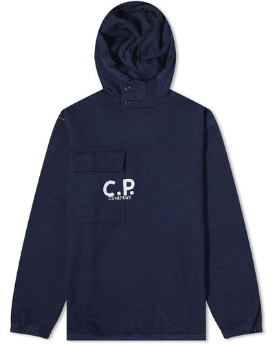 C.P. Company Fleece Hoodie - Blue