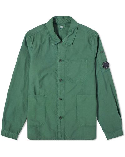 C.P. Company Ottoman Workwear Shirt - Green