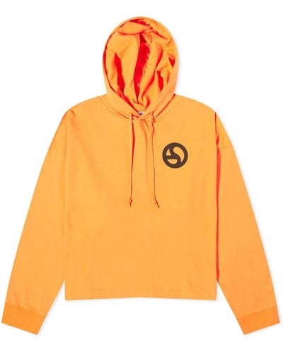 Acne Studios Fester Logogram Hoodie - Orange