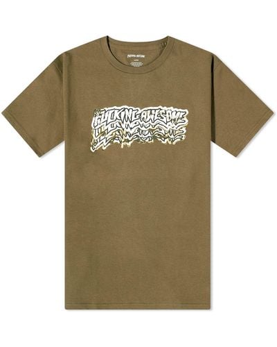 Fucking Awesome Burnt Stamp T-Shirt - Green
