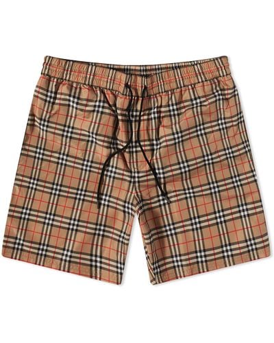 Burberry Guildes Check Swim Shorts - Brown