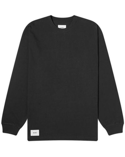 WTAPS 10 Long Sleeve Plain T-Shirt - Black