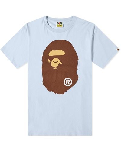 A Bathing Ape Pigment Big Ape Head T-Shirt - Blue