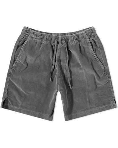 Save Khaki Corduroy Easy Shorts - Gray