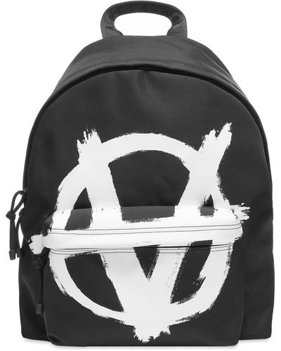 Vetements Anarchy Logo Backpack - Black