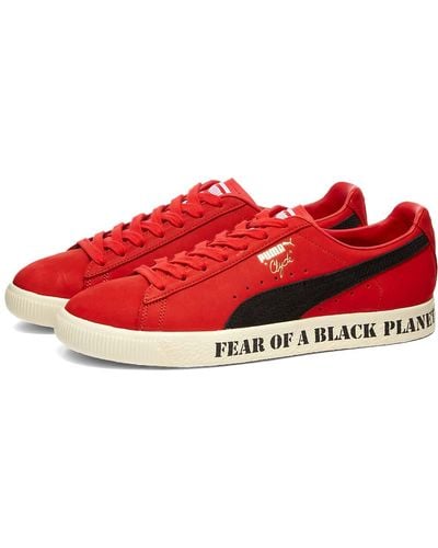 PUMA X Public Enemy Clyde Trainers - Red