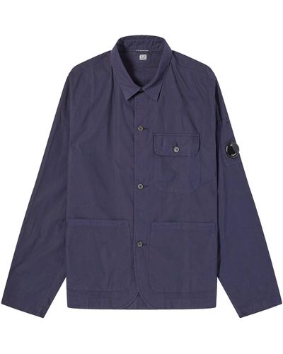 C.P. Company Popeline Workwear Shirt - Blue