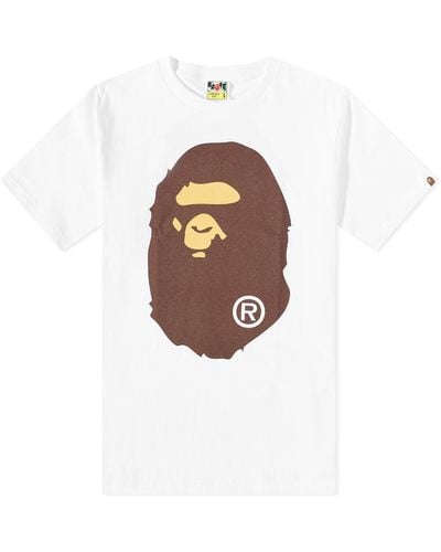 A Bathing Ape Classic Big Ape Head T-Shirt - Brown