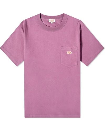 Armor Lux 79151 Logo Pocket T-Shirt - Purple