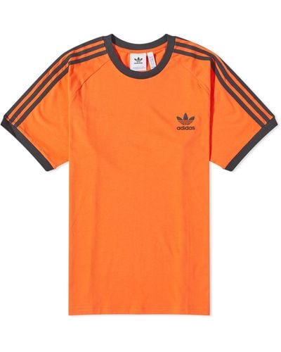 adidas 3 Stripe T-Shirt - Orange