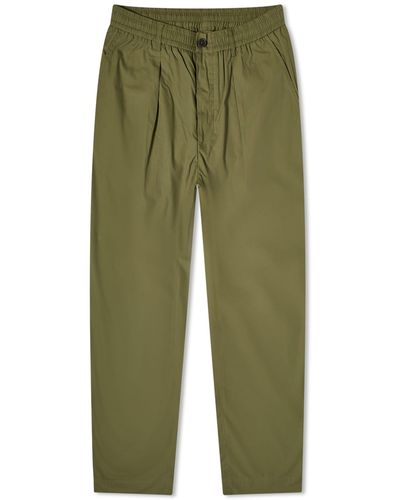 Universal Works Recycled Poly Oxford Trousers - Green