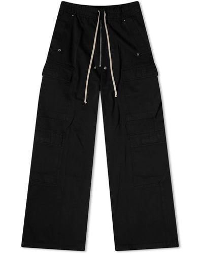 Rick Owens Double Cargo Trousers - Black