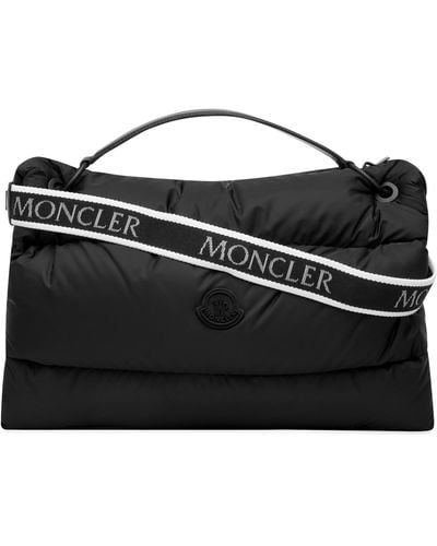 Moncler Legere Logo Strap Zip Tote Bag - Black