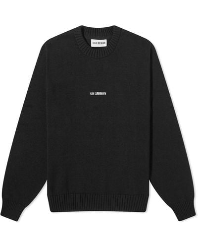 Han Kjobenhavn Regular Knit Logo Sweater - Black