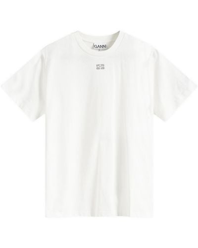 Ganni Relaxed T-Shirt - White