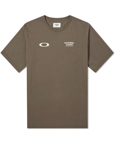 Pas Normal Studios X Oakley Off-Race T-Shirt - Brown