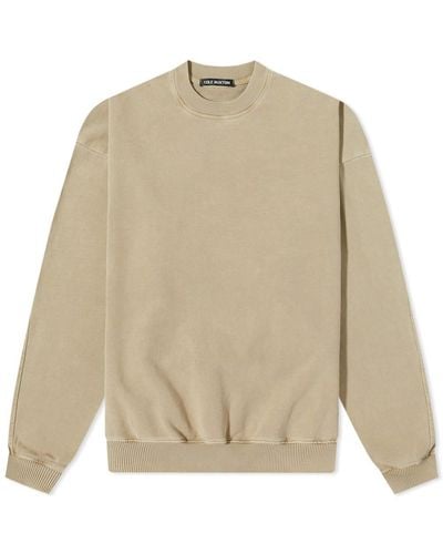 Cole Buxton Warm Up Crew Sweat - Natural