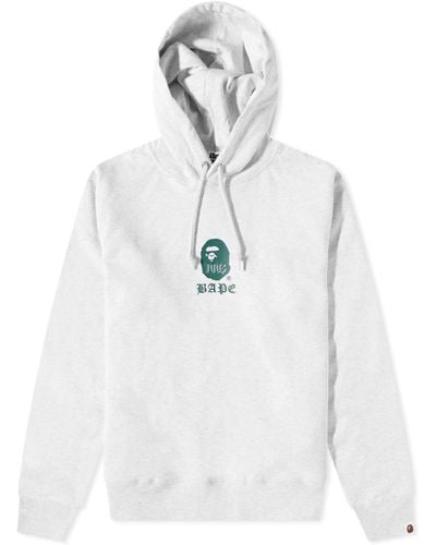 A Bathing Ape Pullover Hoodie - White