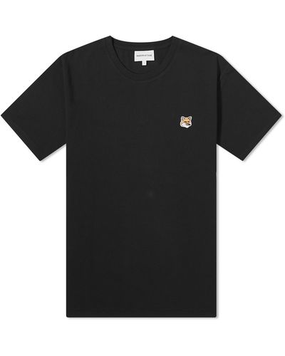 Maison Kitsuné Fox Head Patch Regular T-Shirt - Black