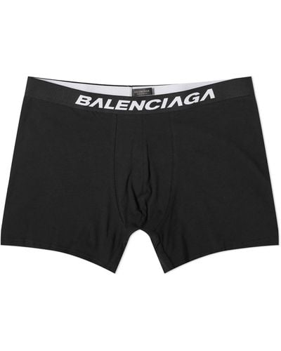 Balenciaga Logo Boxer Briefs - Black